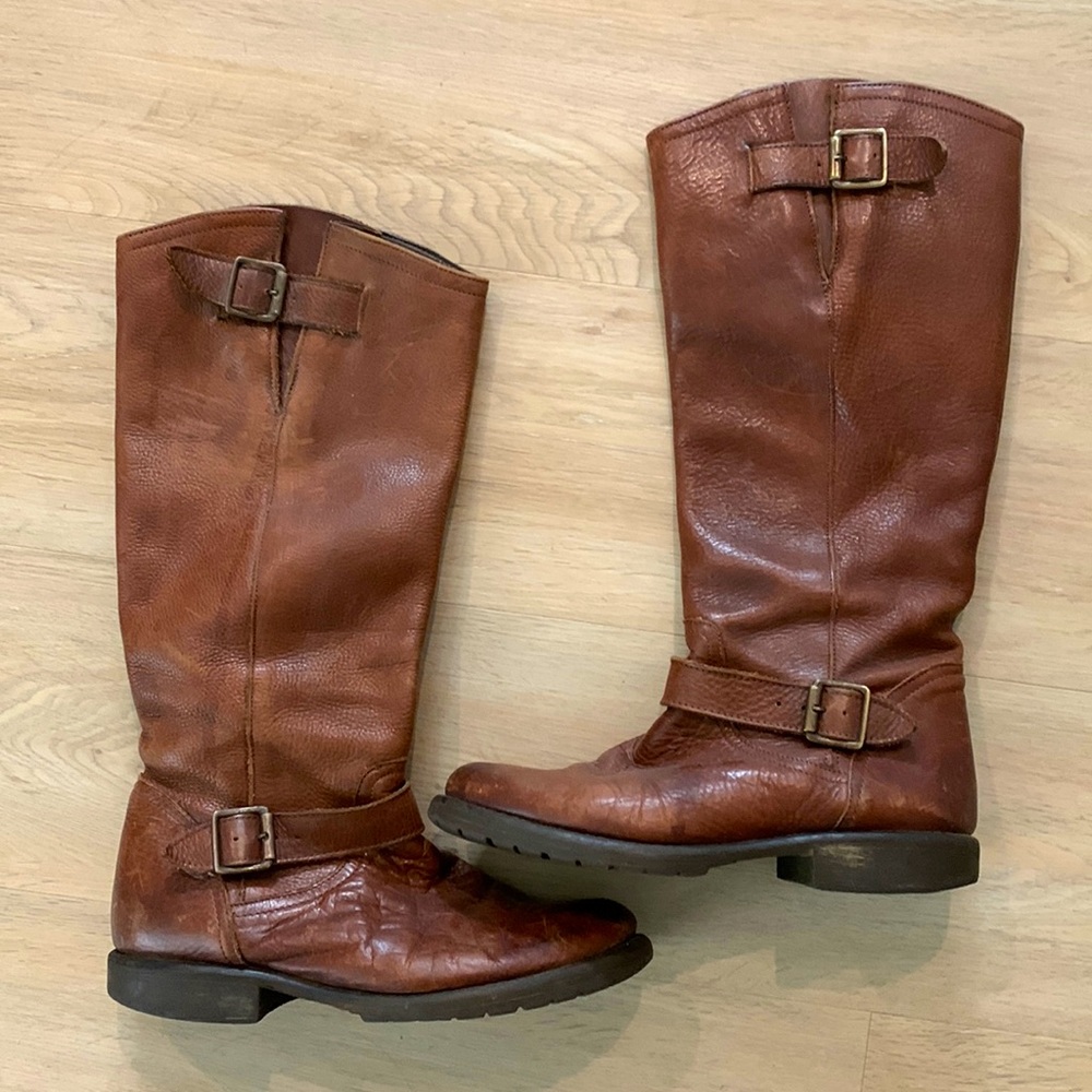 Brown Leather Steve Madden Boots